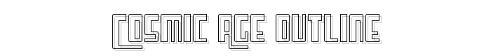 Cosmic Age Outline font